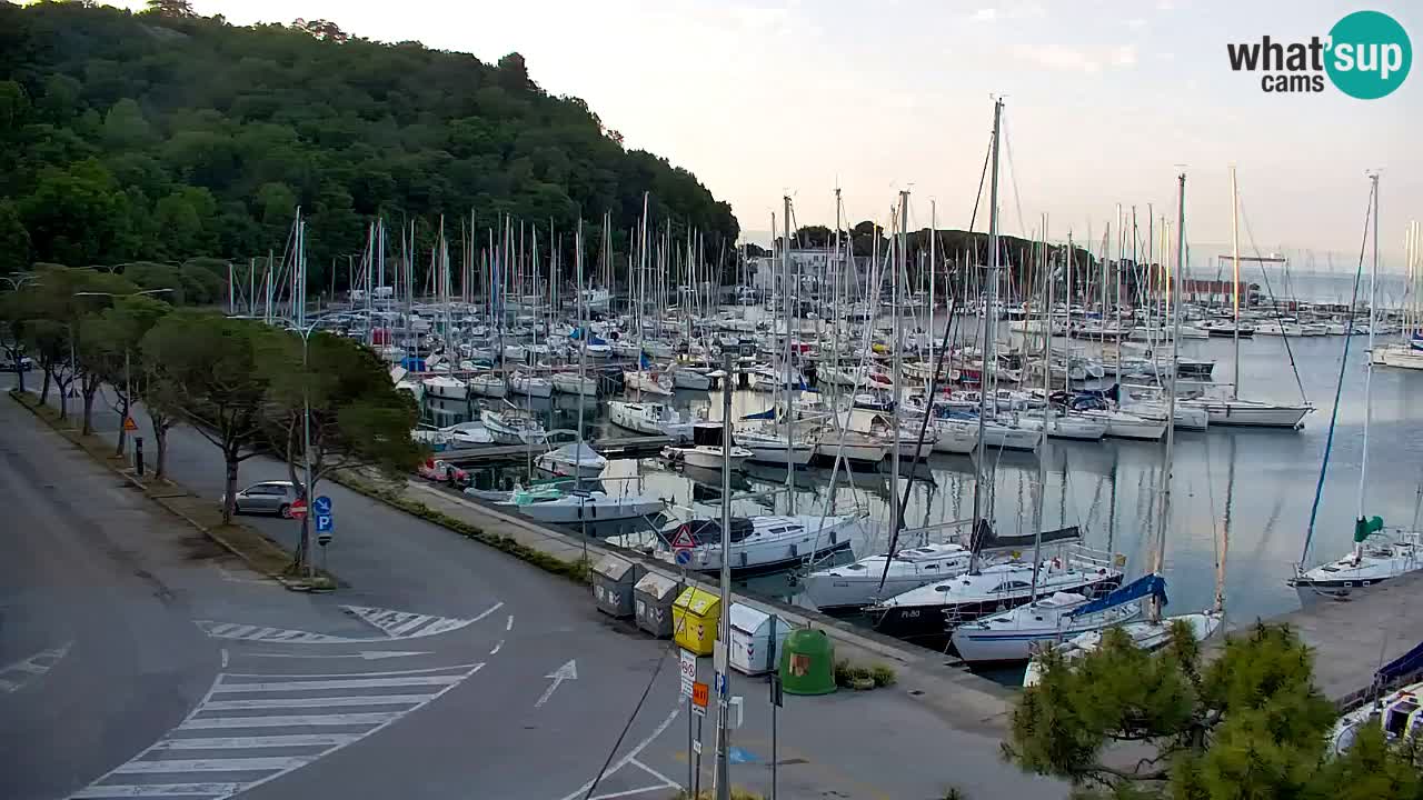 Spletna kamera Sesljan (Sistiana) – Pogled na marino in zaliv