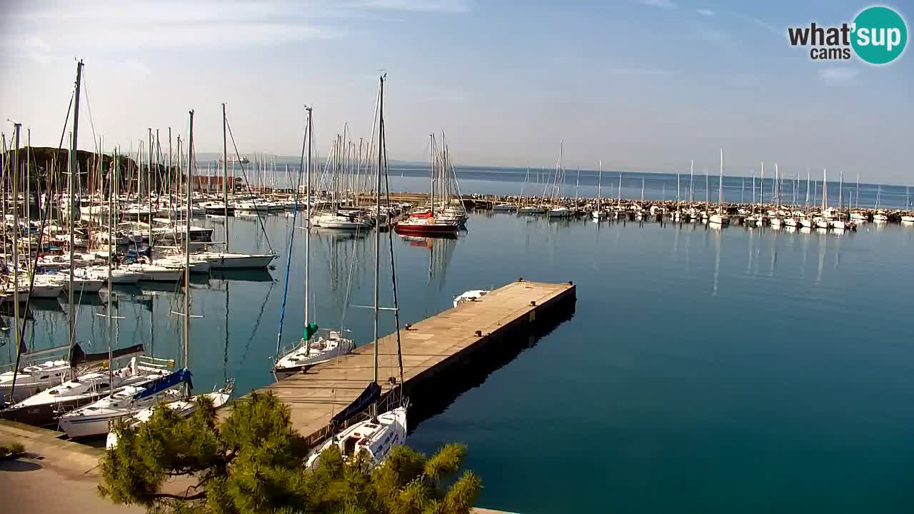 Webcam Sistiana – Vue sur la marina et la baie