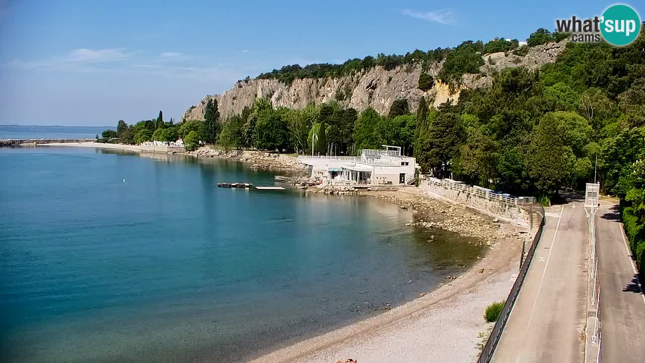 Spletna kamera Sesljan (Sistiana) – Pogled na marino in zaliv