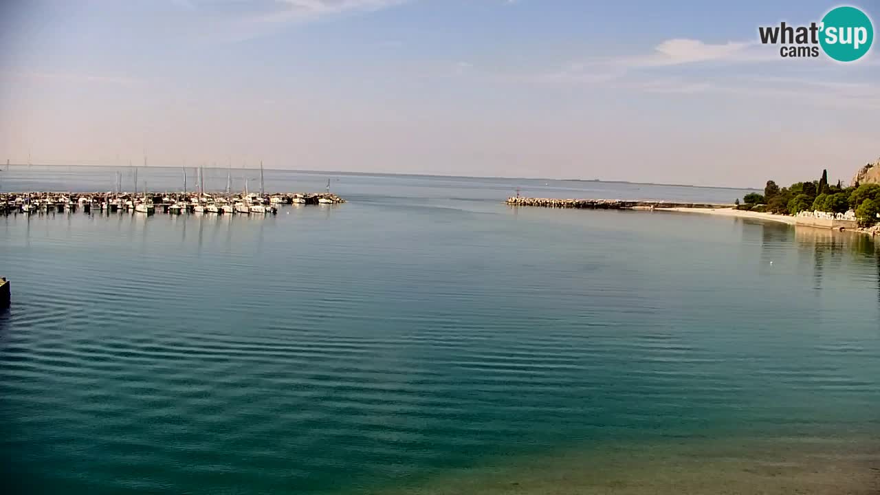 Webcam Sistiana – Pogled na marinu i zaljev