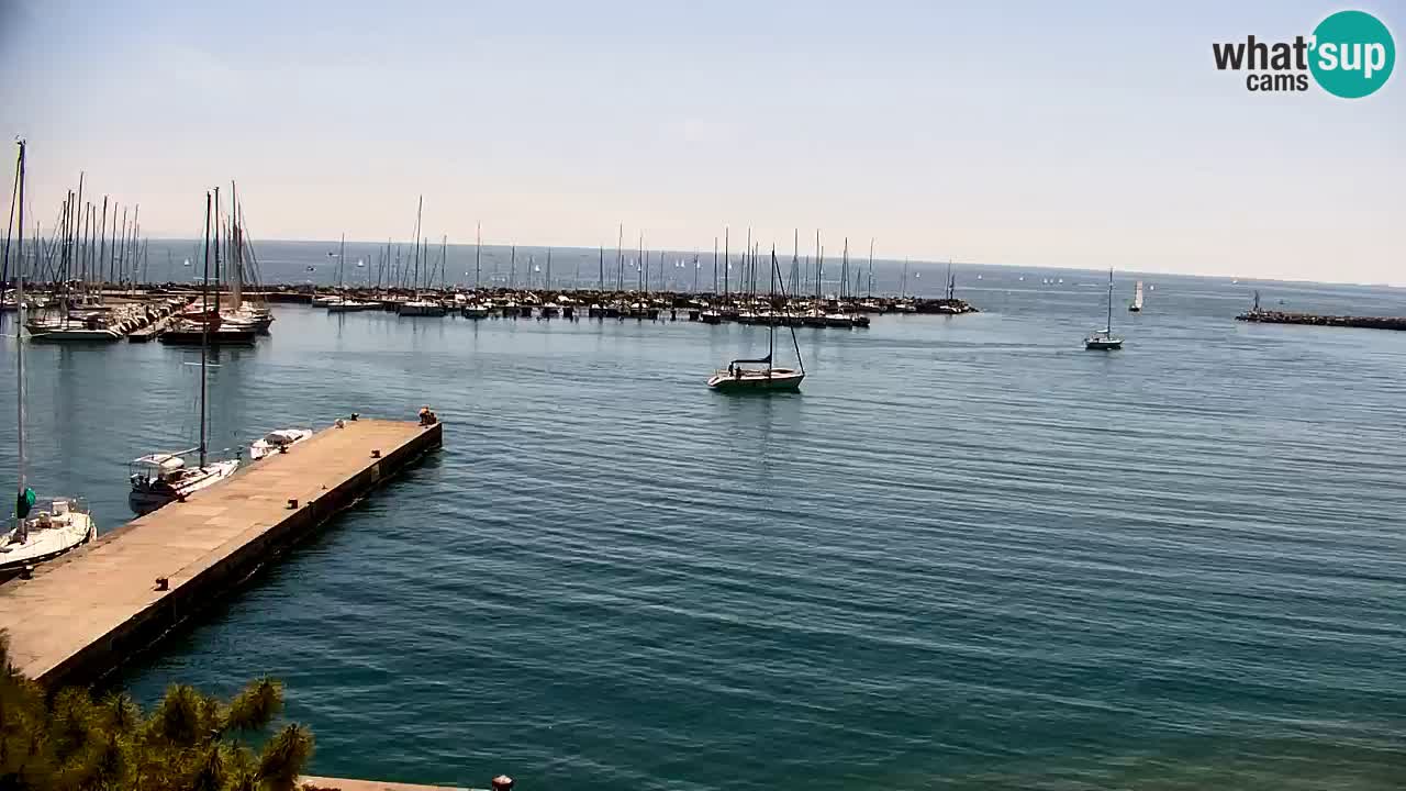 Webcam Sistiana – Vista sobre la marina y la bahía