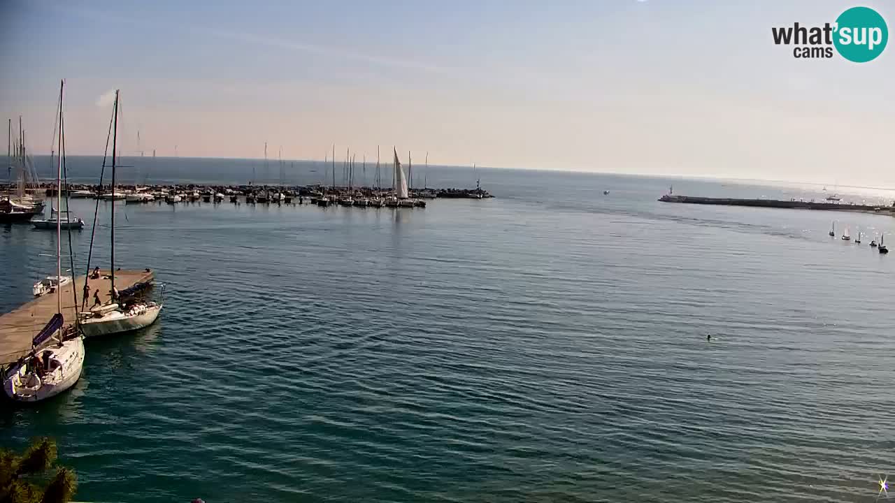 Spletna kamera Sesljan (Sistiana) – Pogled na marino in zaliv