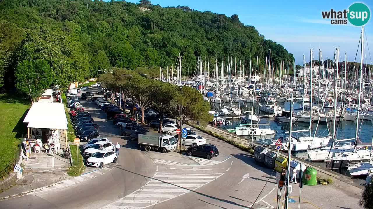 Webcam Sistiana – Vista sobre la marina y la bahía