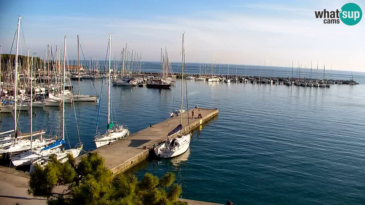 Webcam Sistiana – Vue sur la marina et la baie