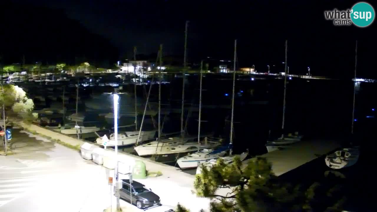 Webcam Sistiana – Vue sur la marina et la baie
