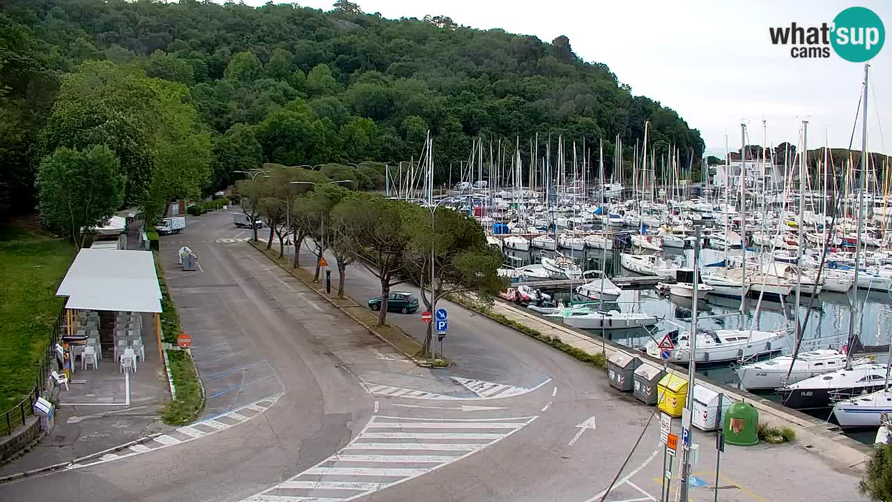 Webcam Sistiana – Pogled na marinu i zaljev