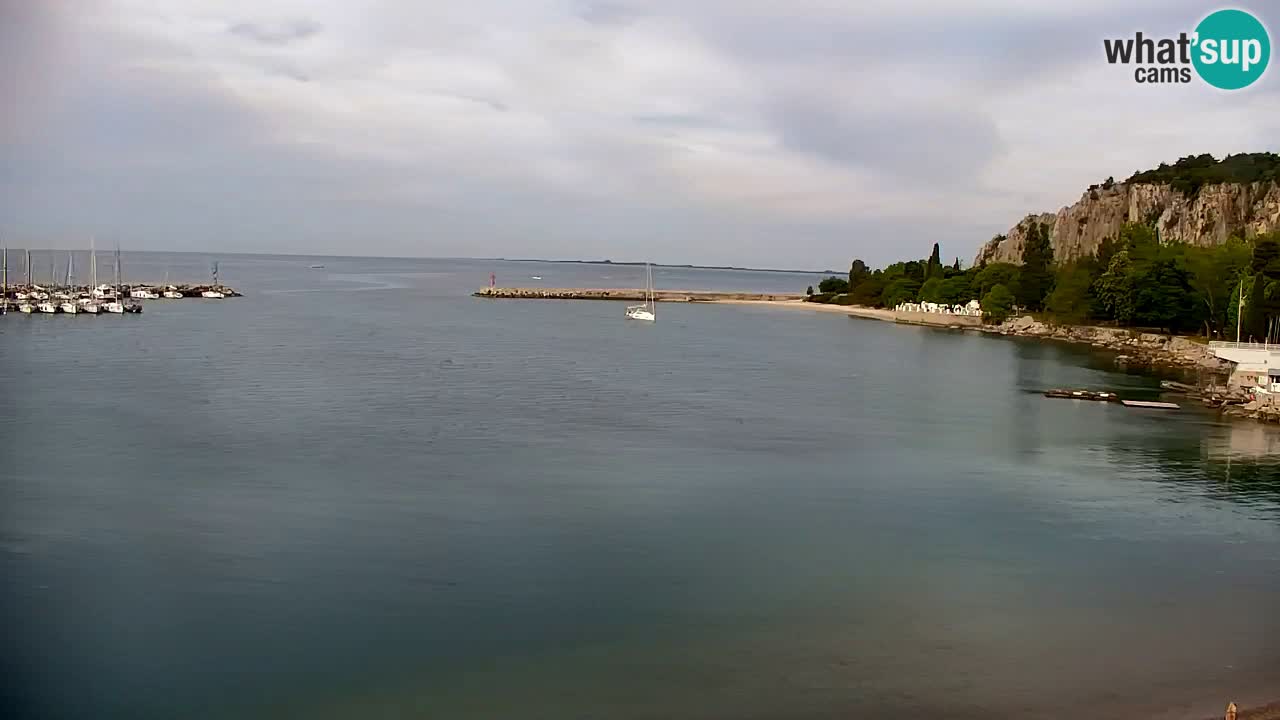 Webcam Sistiana – Vista sobre la marina y la bahía