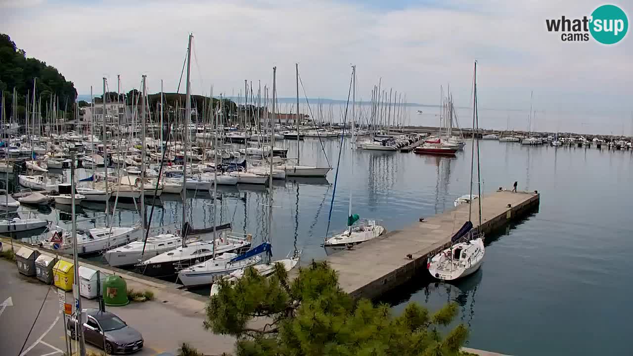 Webcam Sistiana – Vista sobre la marina y la bahía