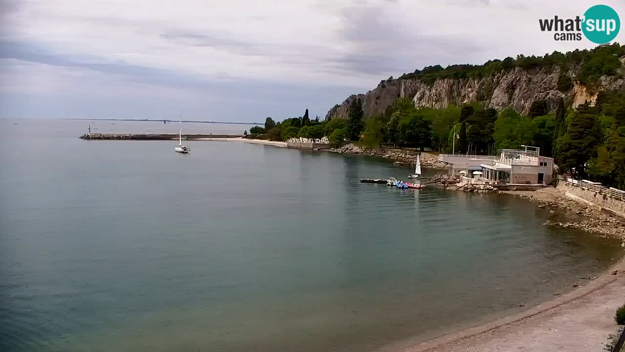 Webcam Sistiana – Vue sur la marina et la baie