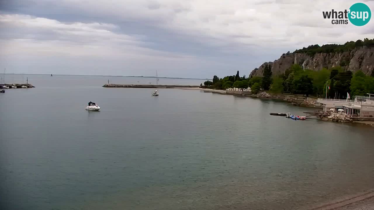 Webcam Sistiana – Vue sur la marina et la baie