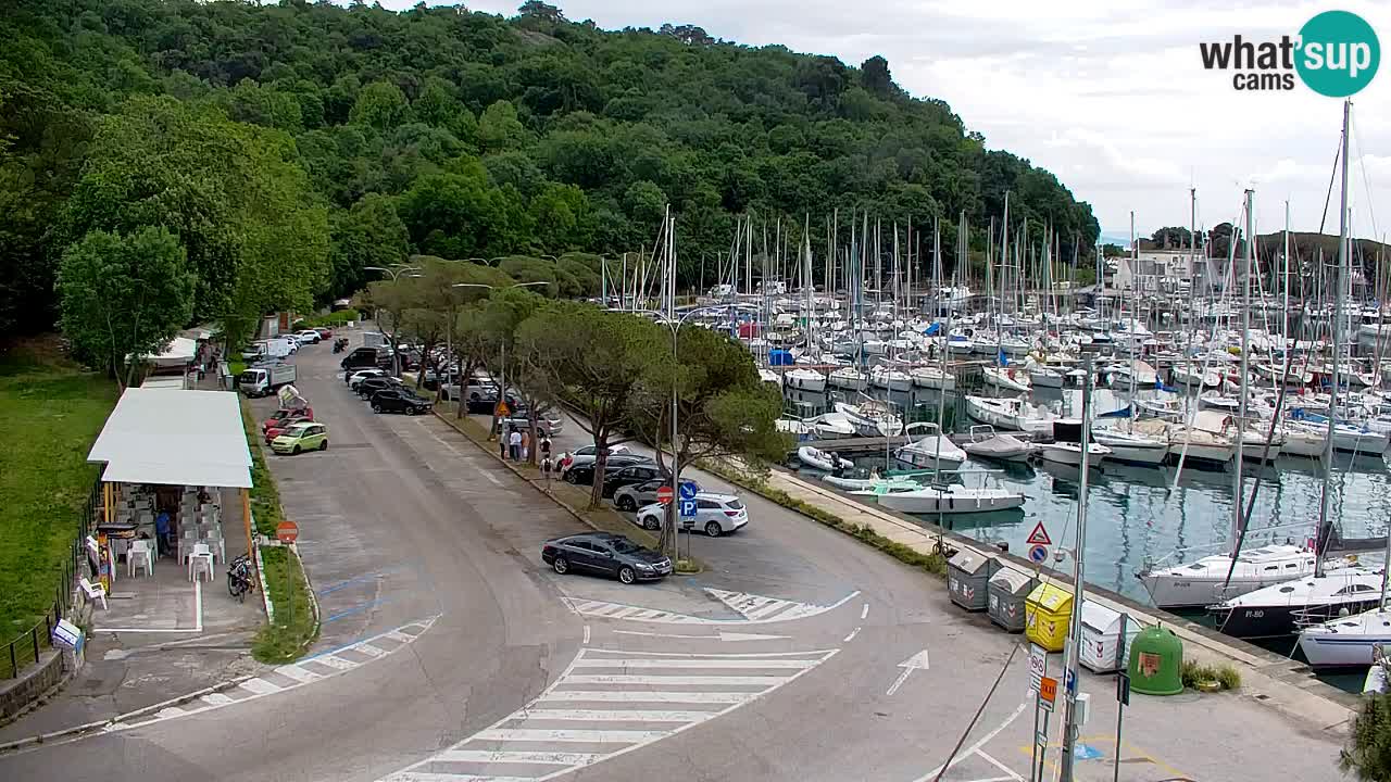 Webcam Sistiana – Pogled na marinu i zaljev