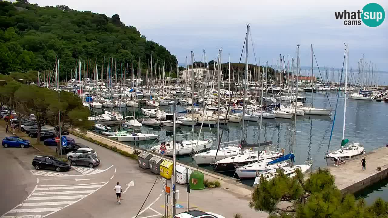 Webcam Sistiana – Vista sobre la marina y la bahía