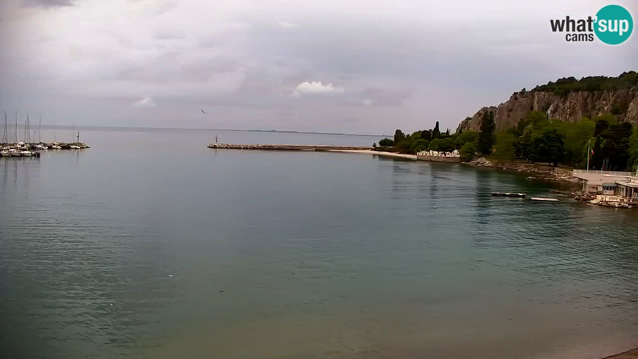 Webcam Sistiana – Vue sur la marina et la baie