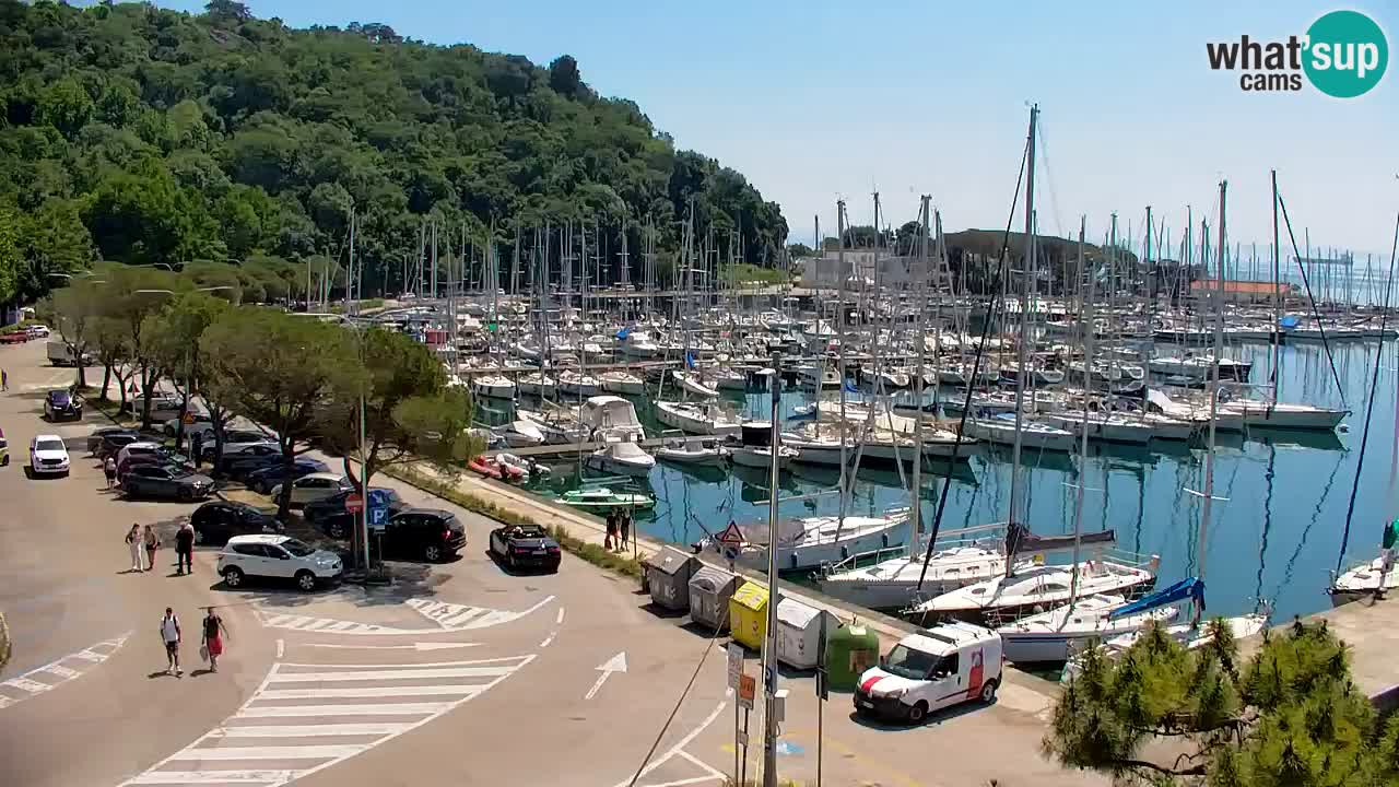 Webcam Sistiana – Pogled na marinu i zaljev
