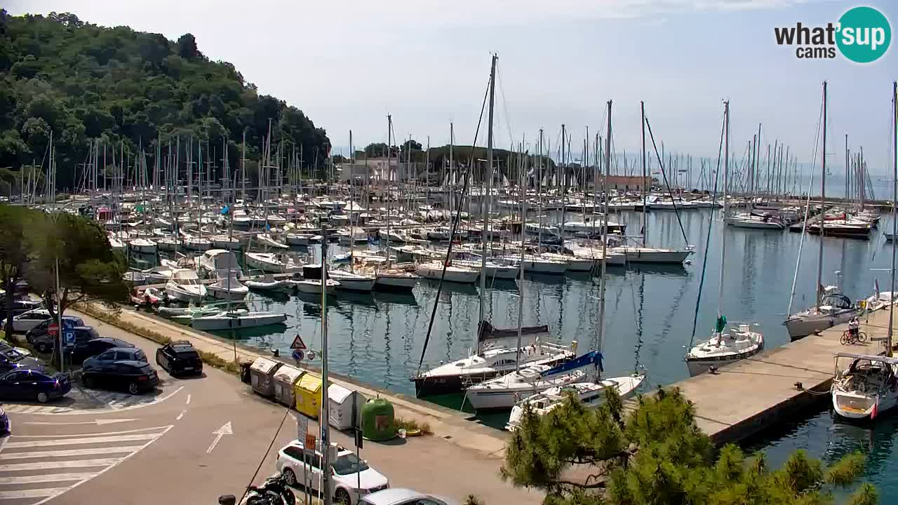 Webcam Sistiana – Vista sobre la marina y la bahía
