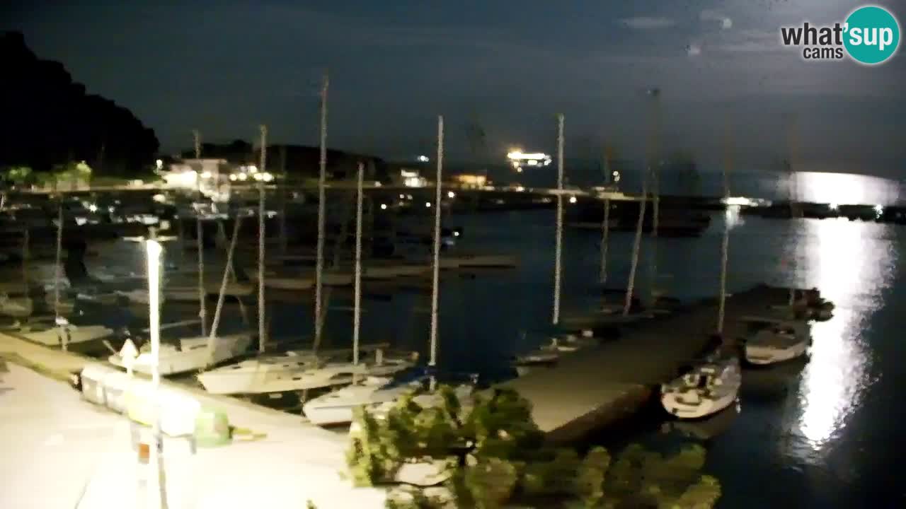 Webcam Sistiana – Vue sur la marina et la baie