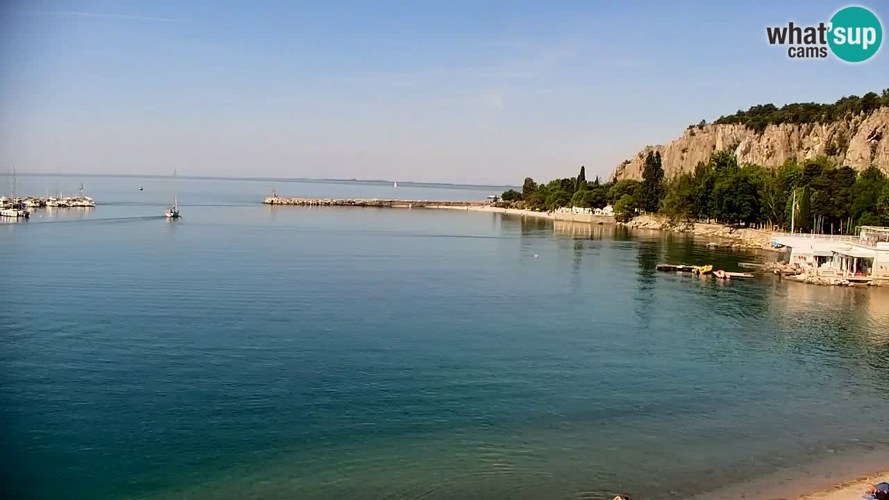 Webcam Sistiana – Pogled na marinu i zaljev