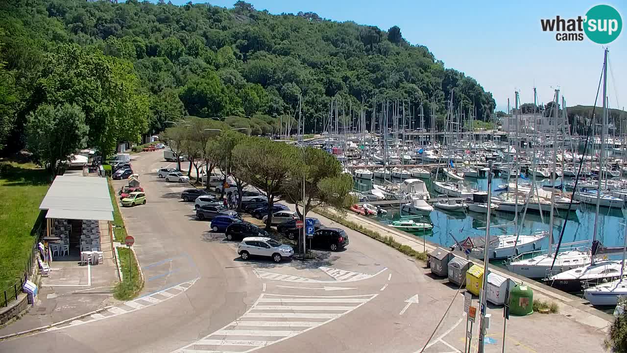 Webcam Sistiana – Vista sobre la marina y la bahía