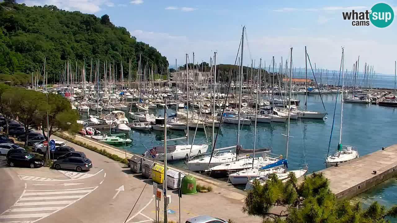 Webcam Sistiana – Vue sur la marina et la baie