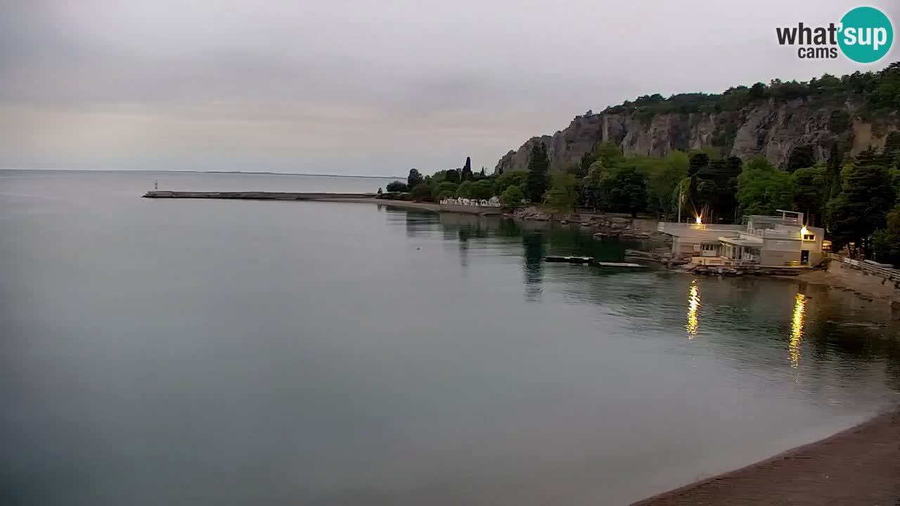 Webcam Sistiana – Vista sobre la marina y la bahía