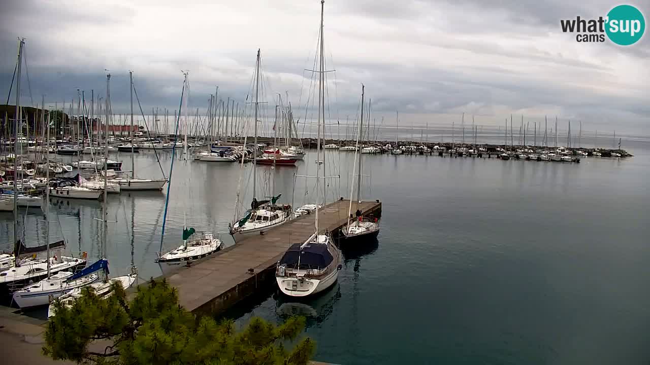 Webcam Sistiana – Vista sobre la marina y la bahía