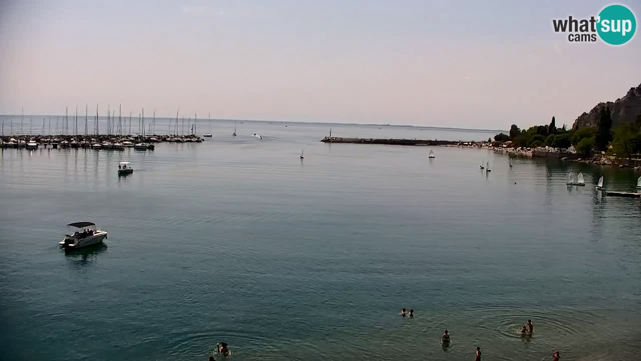 Spletna kamera Sesljan (Sistiana) – Pogled na marino in zaliv