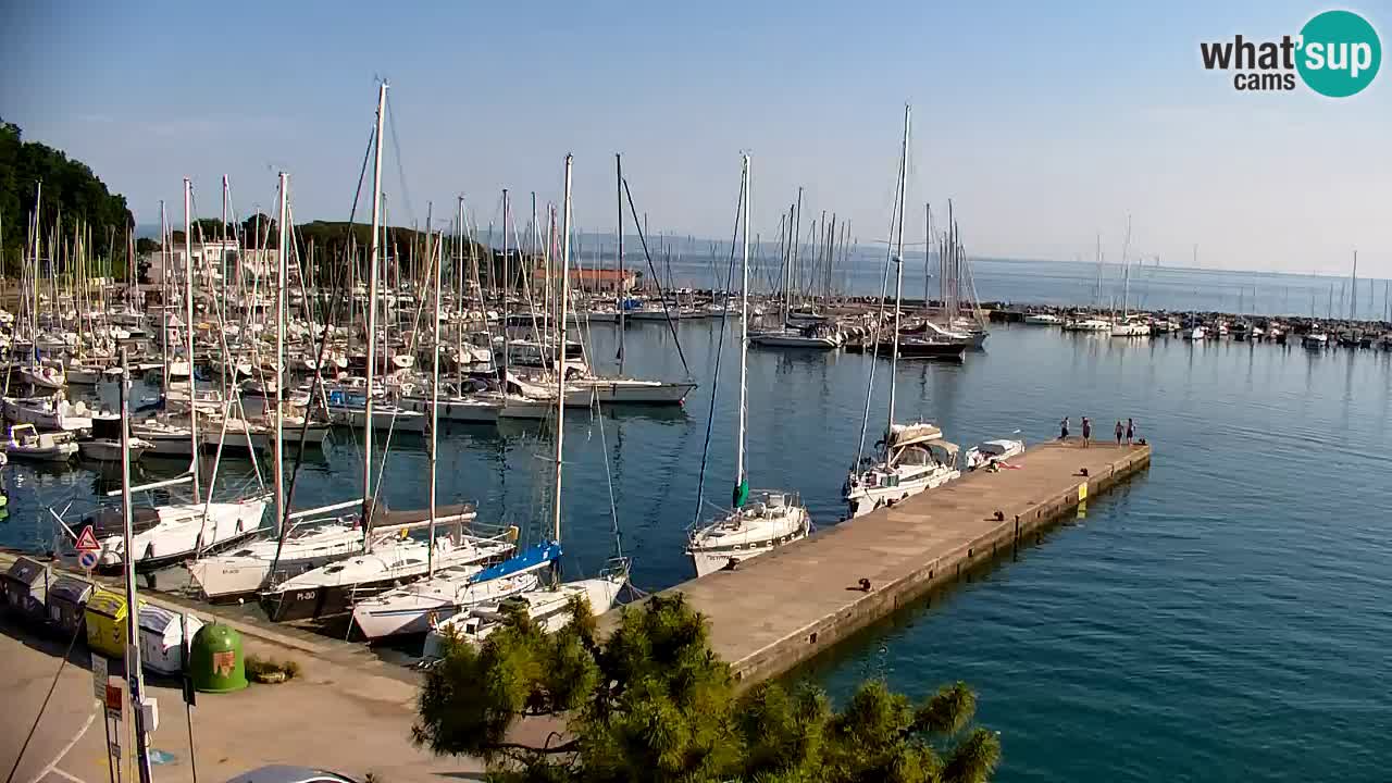Webcam Sistiana – Vista sobre la marina y la bahía