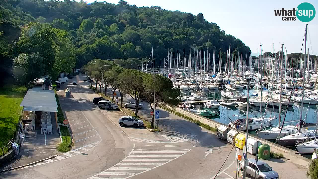 Webcam Sistiana – Vista sobre la marina y la bahía