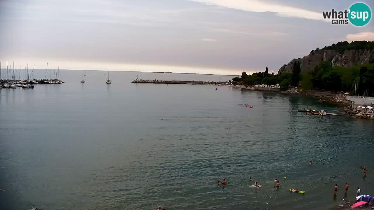 Webcam Sistiana – Vue sur la marina et la baie