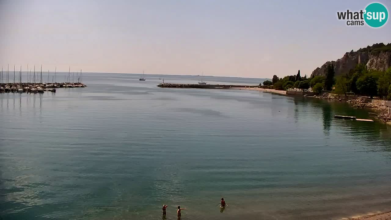 Webcam Sistiana – Vue sur la marina et la baie