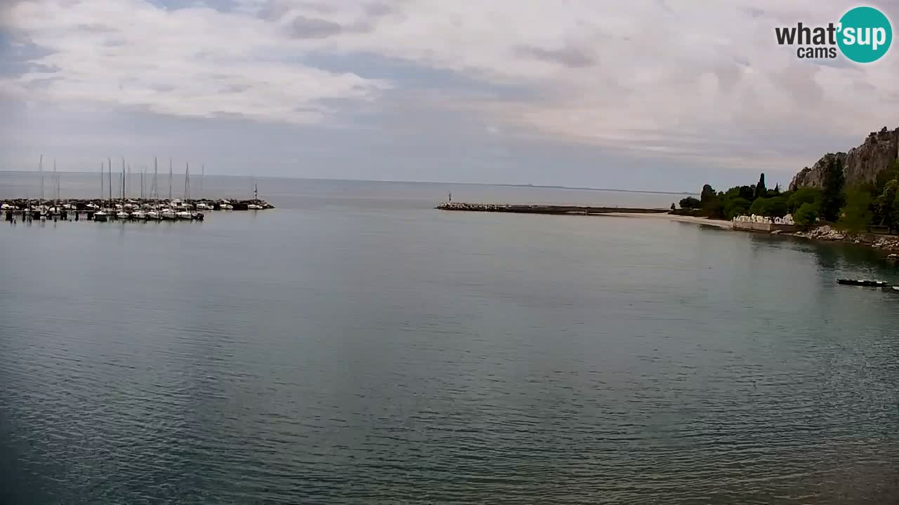 Webcam Sistiana – Pogled na marinu i zaljev