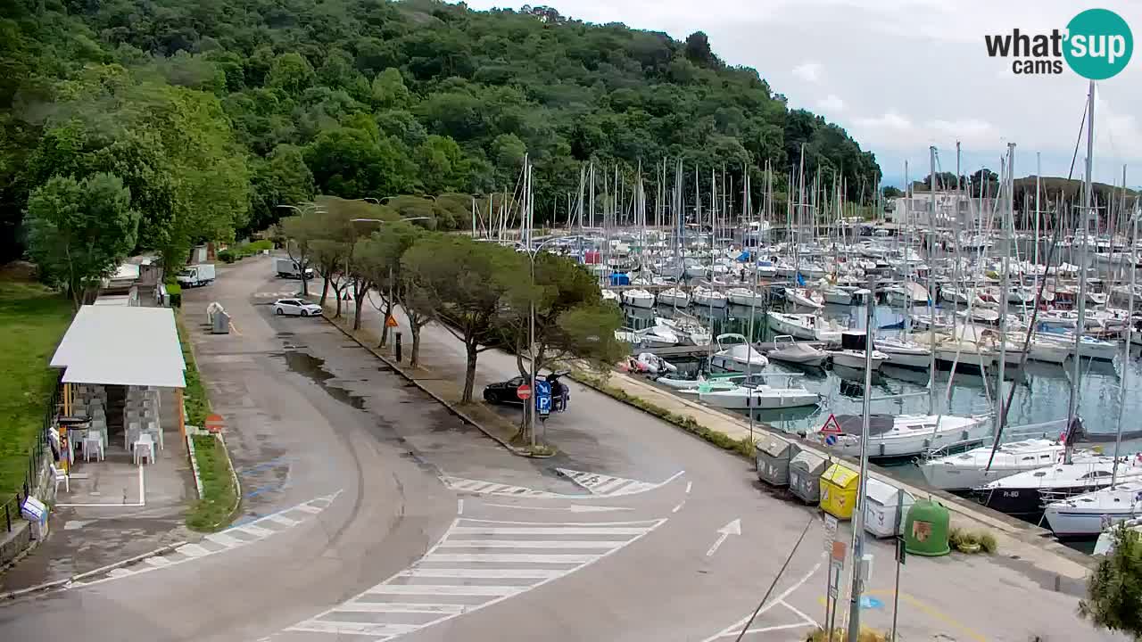 Spletna kamera Sesljan (Sistiana) – Pogled na marino in zaliv