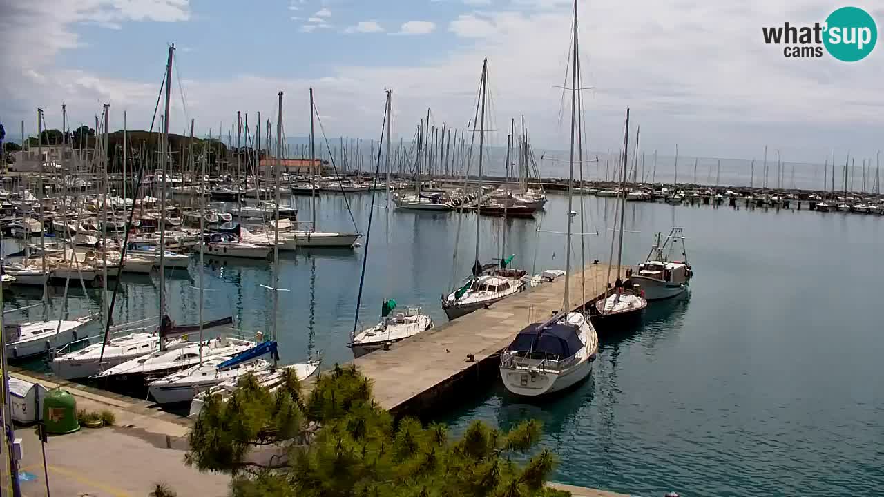 Webcam Sistiana – Vue sur la marina et la baie