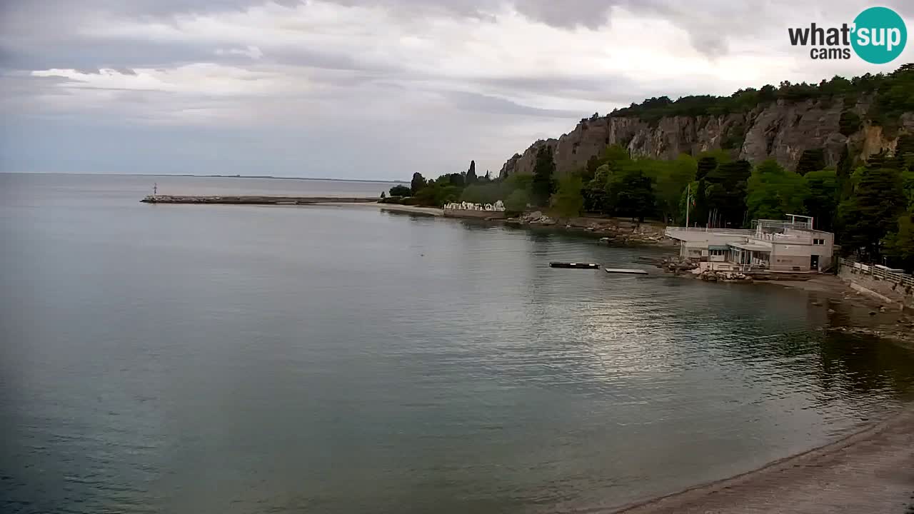 Webcam Sistiana – Vista sobre la marina y la bahía