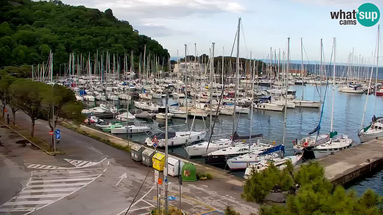 Webcam Sistiana – Vue sur la marina et la baie