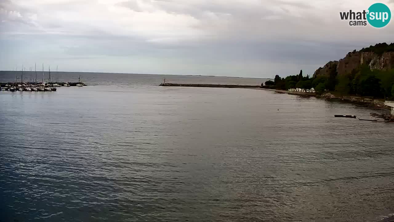 Webcam Sistiana – Vista sobre la marina y la bahía