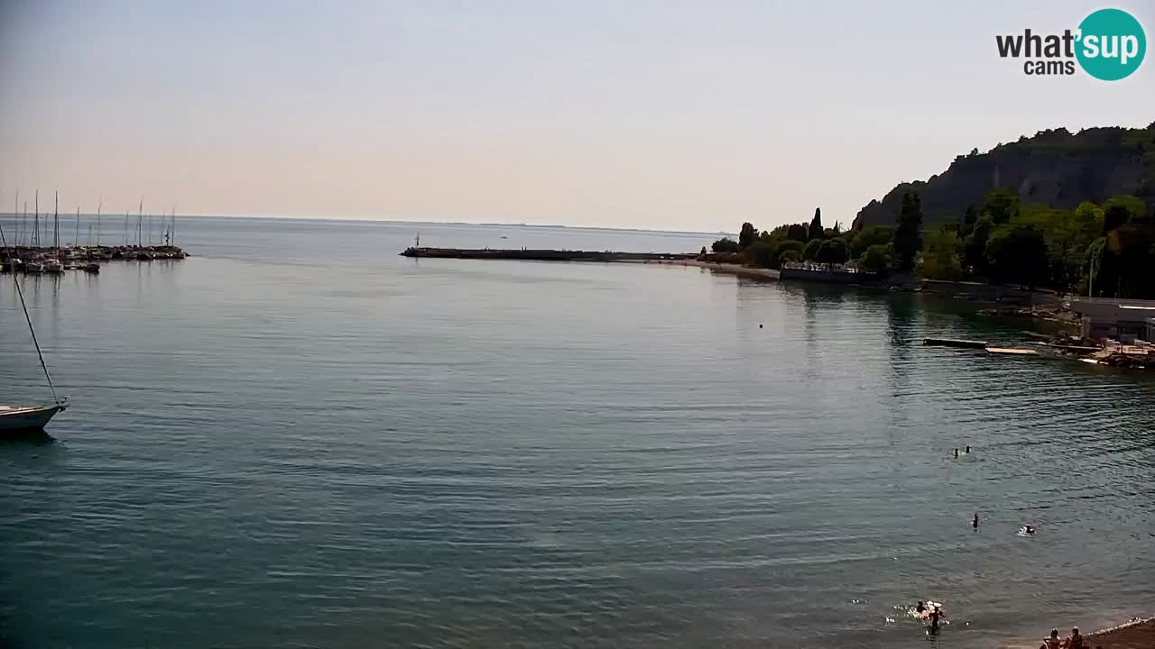 Webcam Sistiana – Vista sobre la marina y la bahía