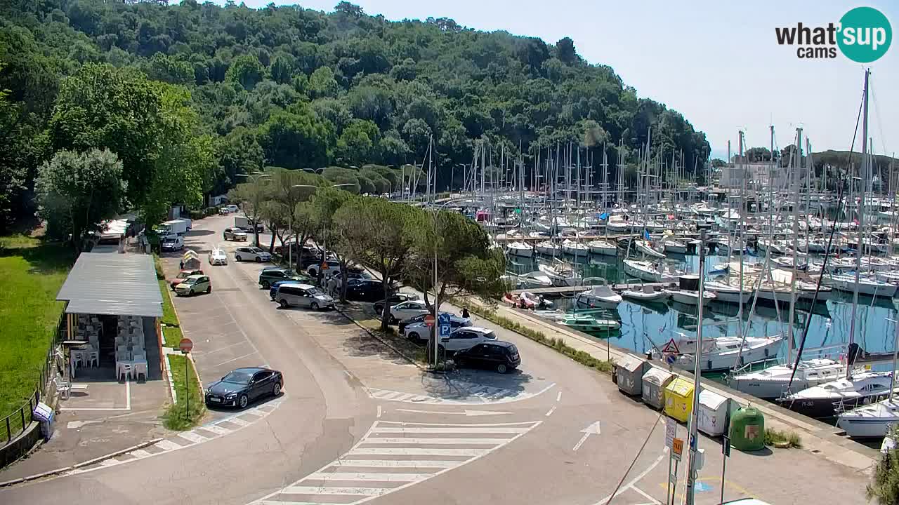 Webcam Sistiana – Pogled na marinu i zaljev