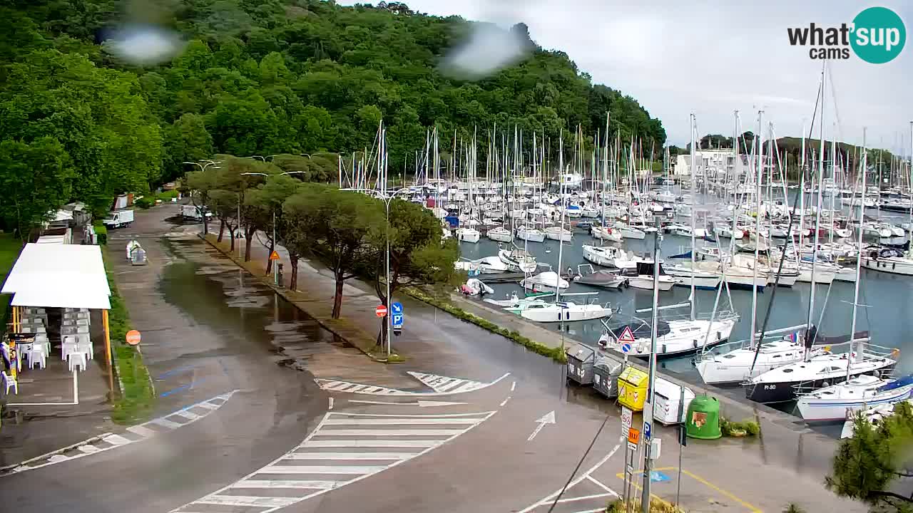 Webcam Sistiana – Vue sur la marina et la baie