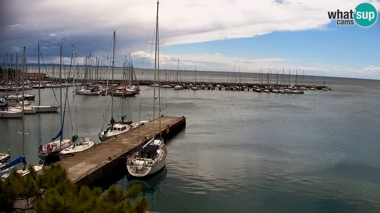 Webcam Sistiana – Vista sobre la marina y la bahía