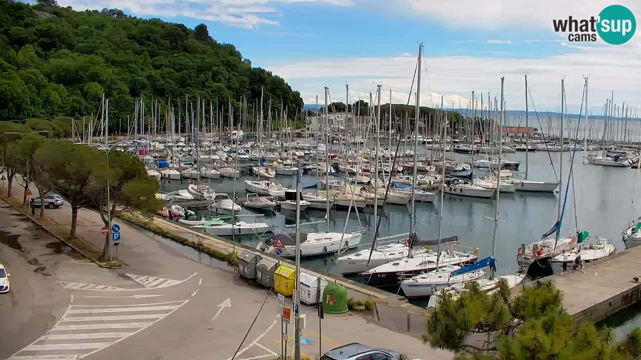 Webcam Sistiana – Vista sobre la marina y la bahía
