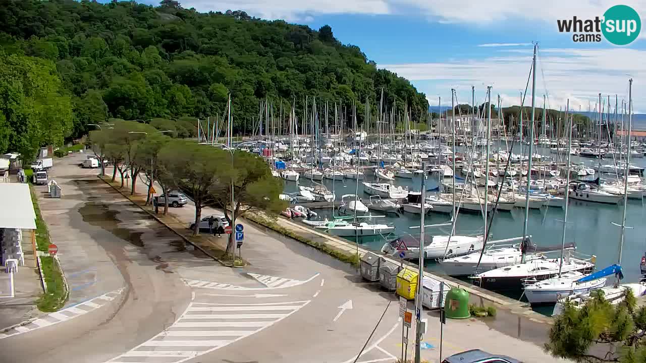 Webcam Sistiana – Pogled na marinu i zaljev