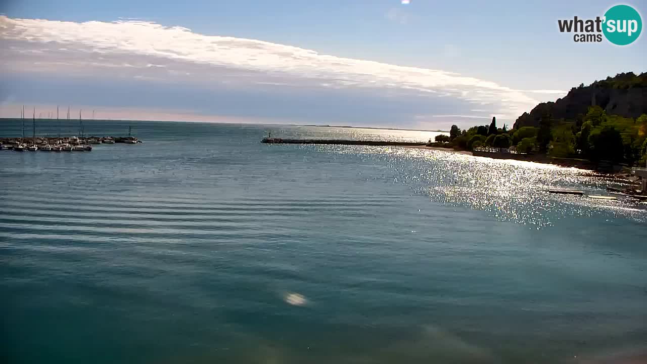 Webcam Sistiana – Vue sur la marina et la baie