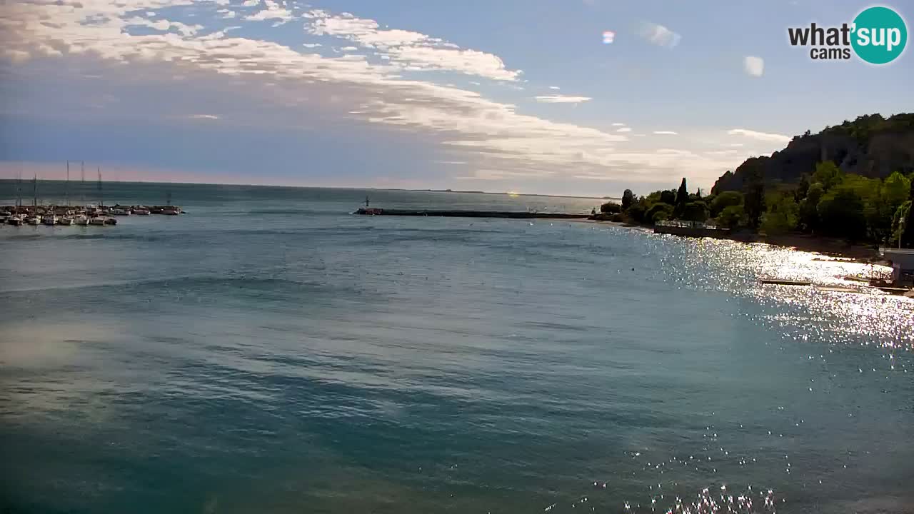 Webcam Sistiana – Vue sur la marina et la baie
