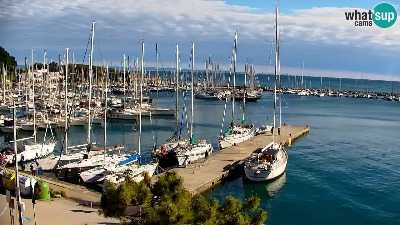Webcam Sistiana – Vista sobre la marina y la bahía