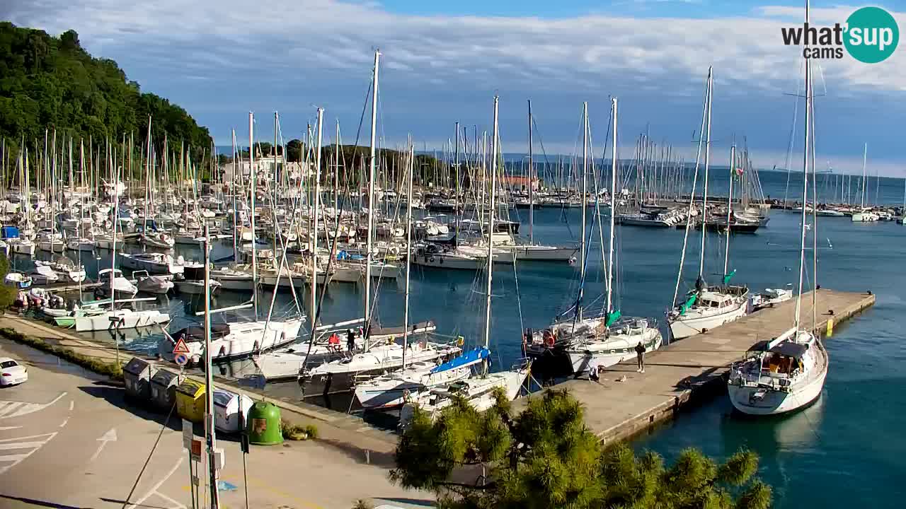 Webcam Sistiana – Vista sobre la marina y la bahía