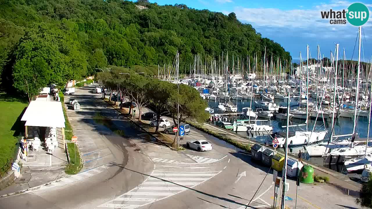 Webcam Sistiana – Vue sur la marina et la baie