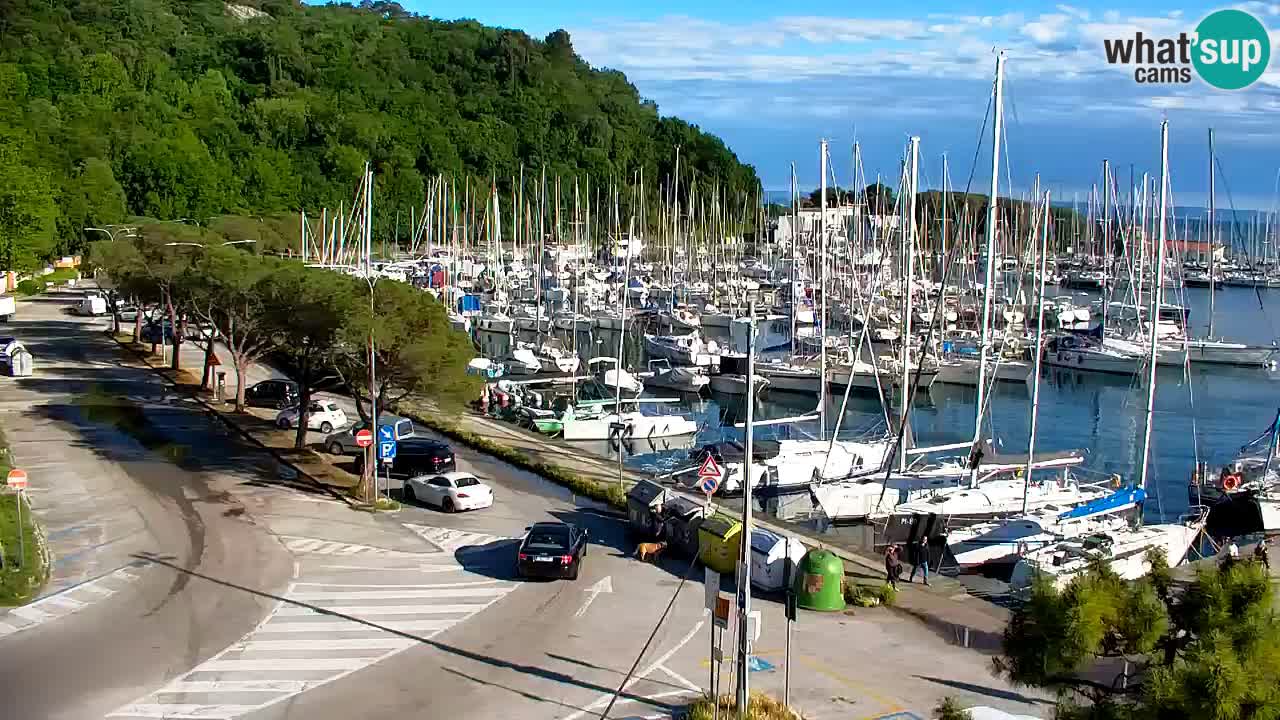 Webcam Sistiana – Blick auf Marina und Bucht
