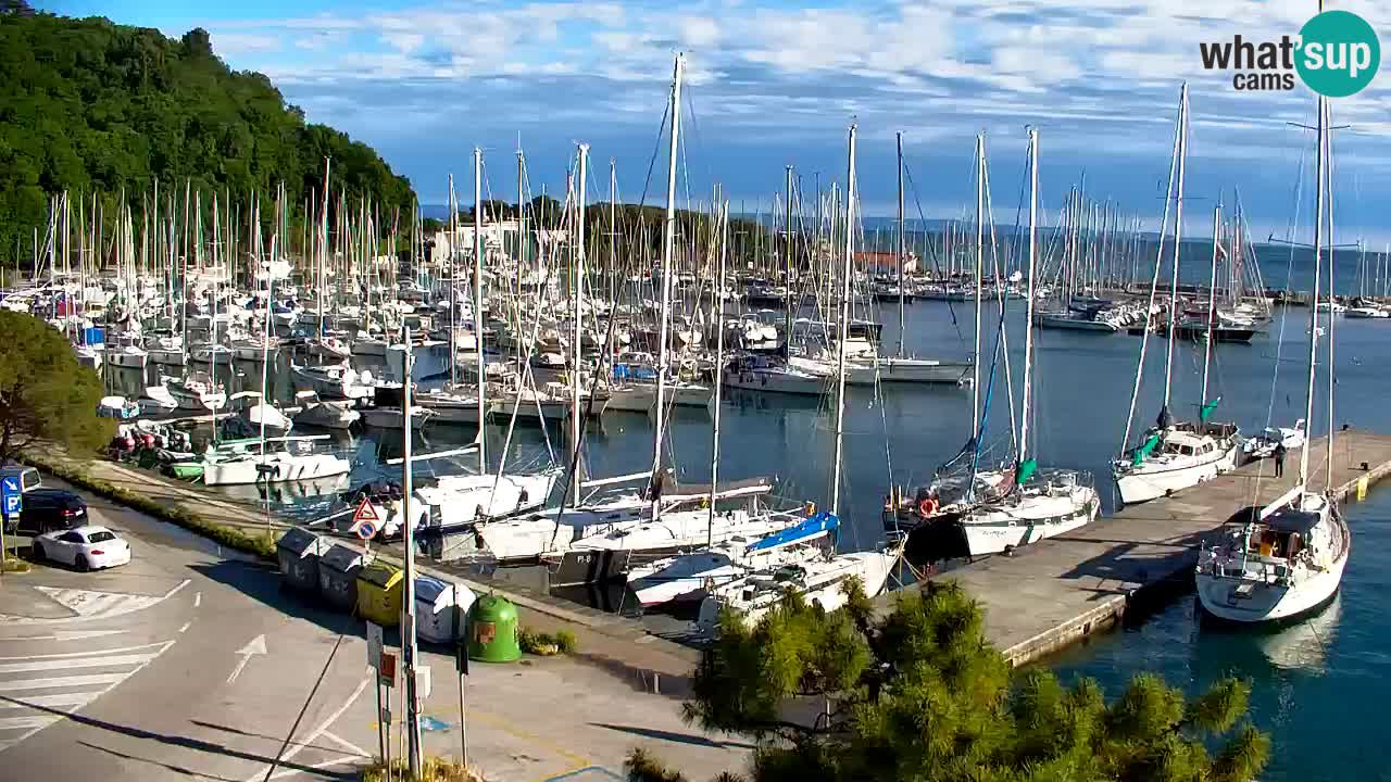 Webcam Sistiana – Vista sobre la marina y la bahía