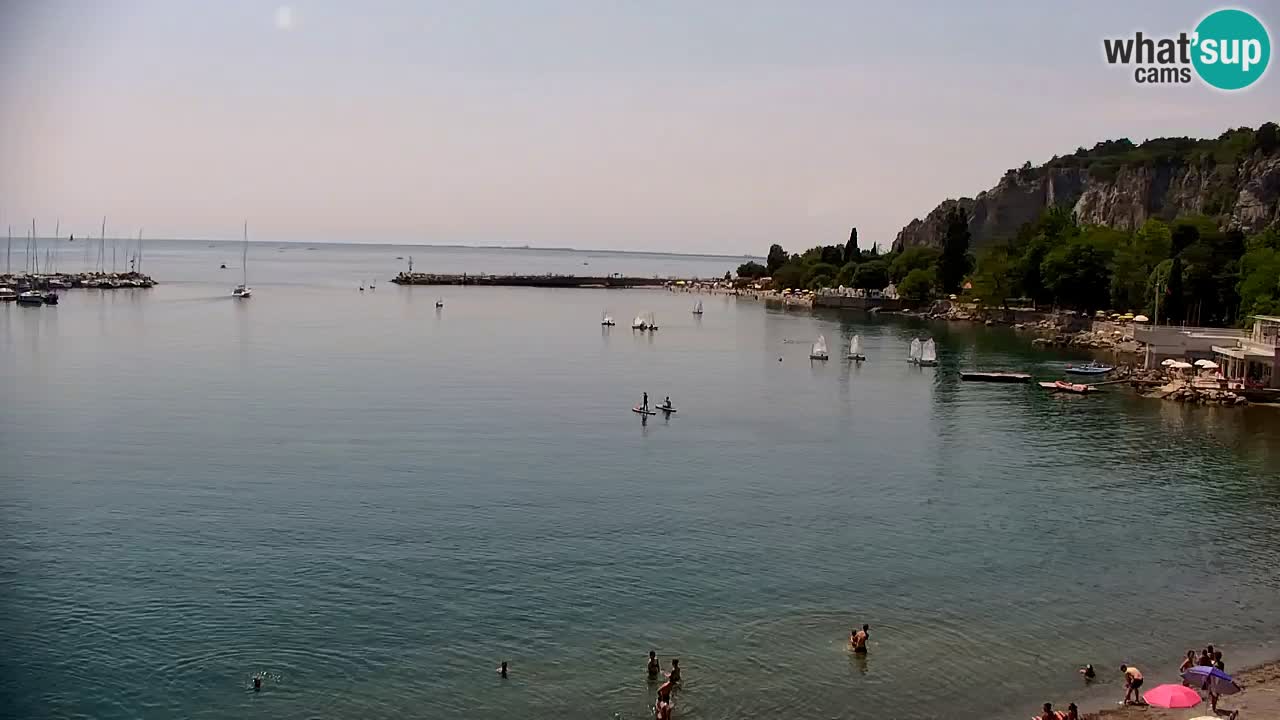 Webcam Sistiana – Vista sulla marina e sulla baia